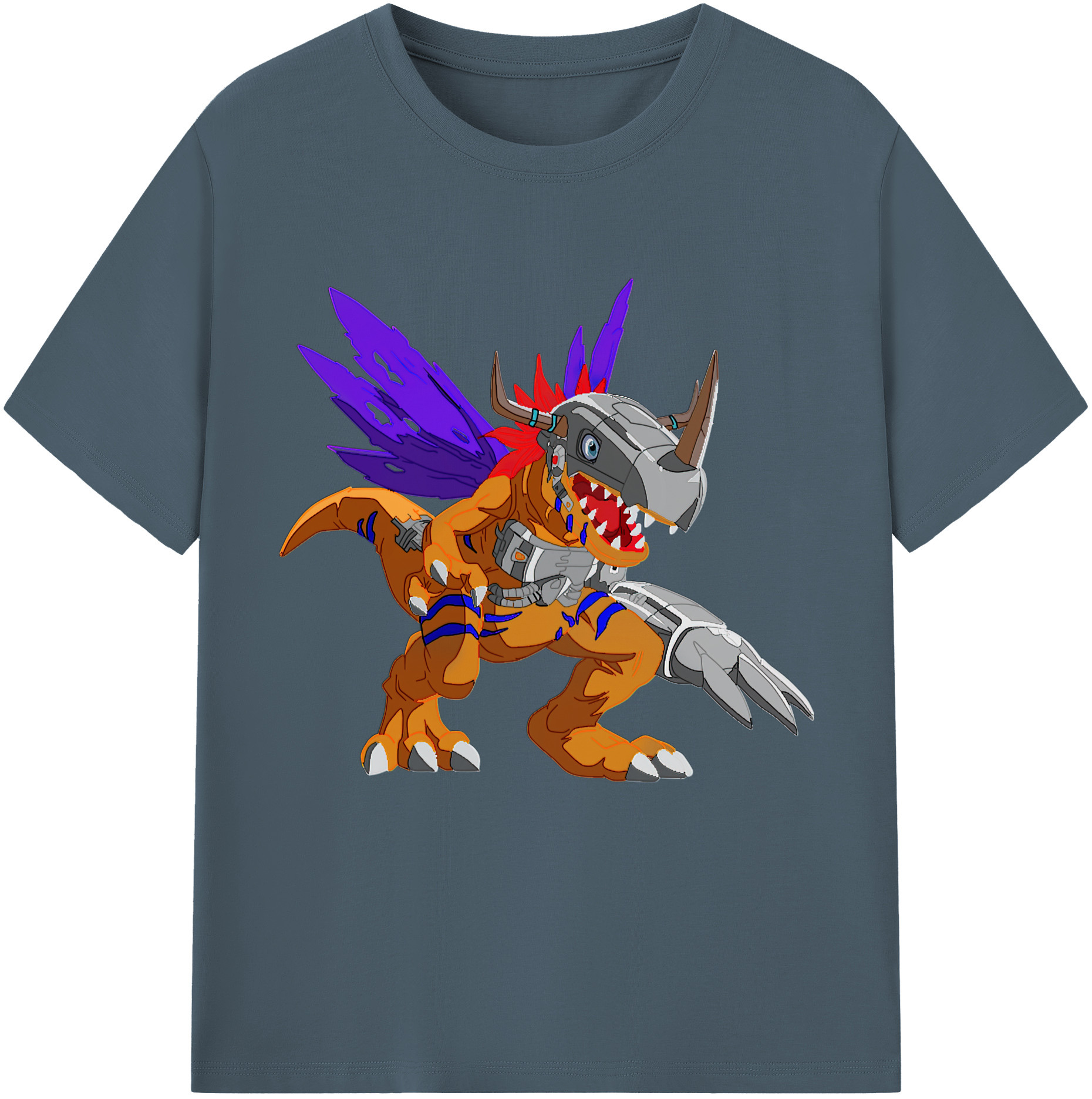 （画像用） Digimon デジタルモンスター/デジモン 綿100％半袖Tシャツ（フロントプリント）